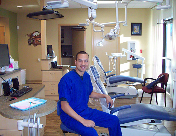 Dr. Justin at Arlington Pediatric Dentistry, in Arlington, WA office. 
